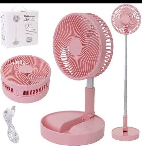 Ventilateur sur Pied Portable/Ventilateur Bureau USB Pliable/Ventilateur de Sol