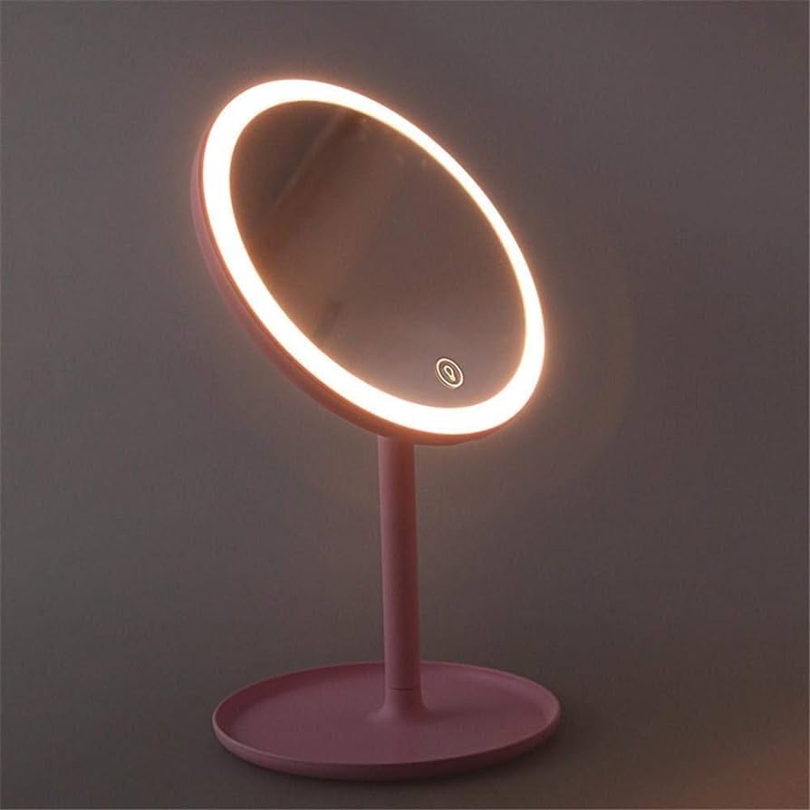 Presse lampe de Table les miroirs Led avec miroir de maquillage circulaire lumin