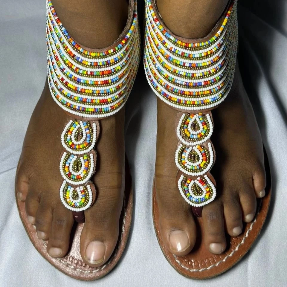 Tapette à corde fait avec perles made in Ghana