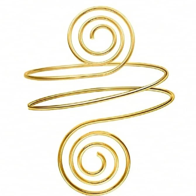 Bracelet de bras Spirale Dorée